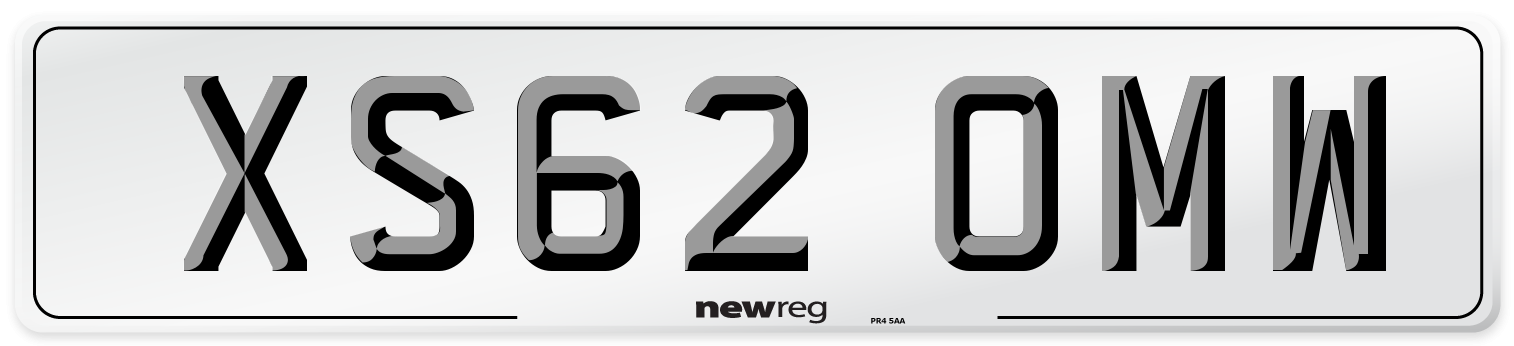 XS62 OMW Number Plate from New Reg